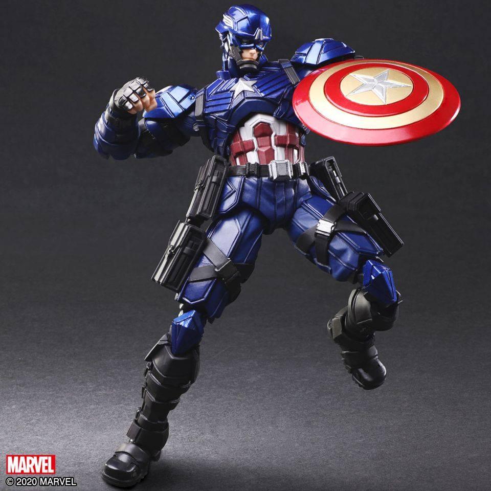 Marvel Universe Variant Bring Arts Action Figure Designed by Tetsuya Nomura (Captain America) - Image 2