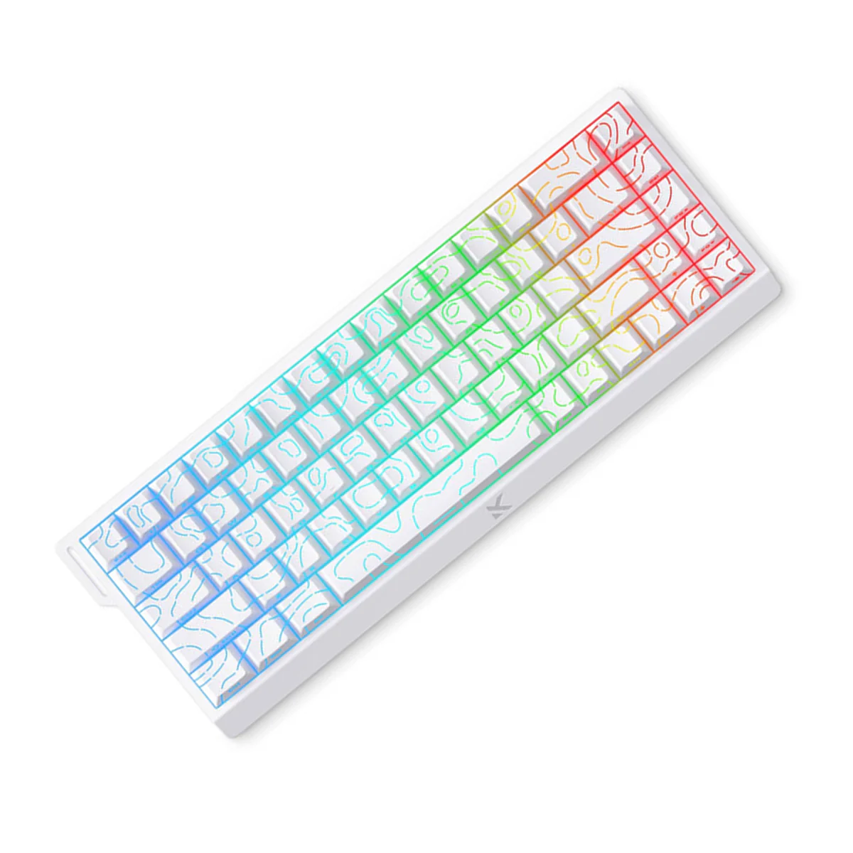 MCHOSE Ace 68 Esports Edition RGB Hot-Swappable Gaming Keyboard (White Contour Lines) (Ice Rhino Magnetic Switch) - Image 3
