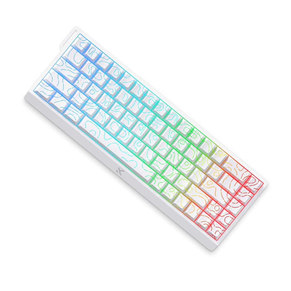 MCHOSE Ace 68 Esports Edition RGB Hot-Swappable Gaming Keyboard (White Contour Lines) (Ice Rhino Magnetic Switch) - Image 4