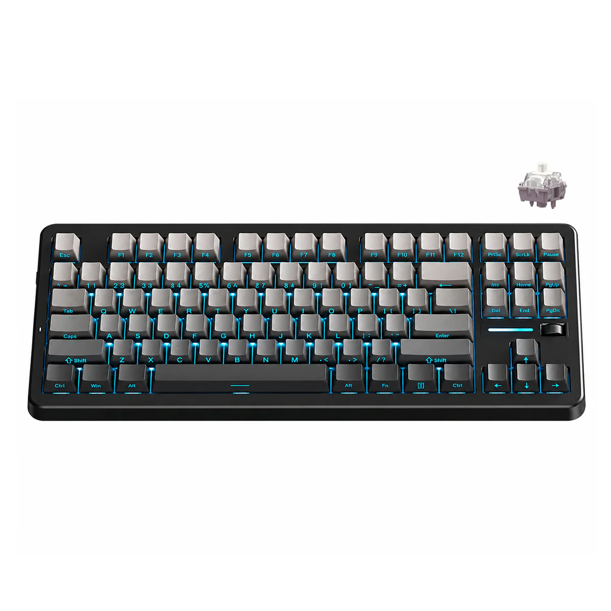 MCHOSE G87 V2 RGB Tri-Mode Hot-Swappable Mechanical Keyboard (Flowing Shadow Black) (Quick Gold Switch V3) - Image 6