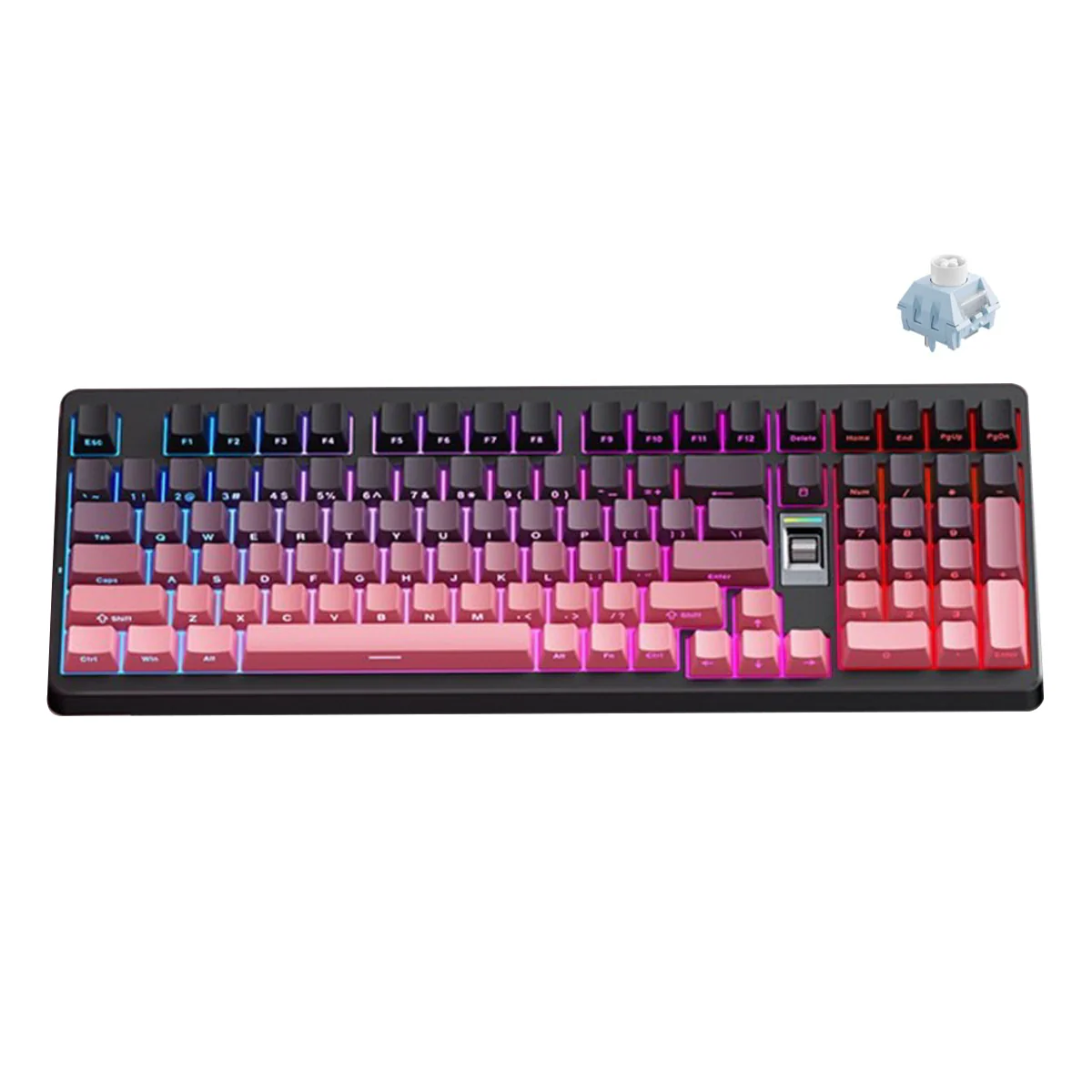 MCHOSE G98 V2 RGB Tri-Mode Hot-Swappable Mechanical Keyboard (Black/Pink) (Snow Tiger Switch) - Image 7