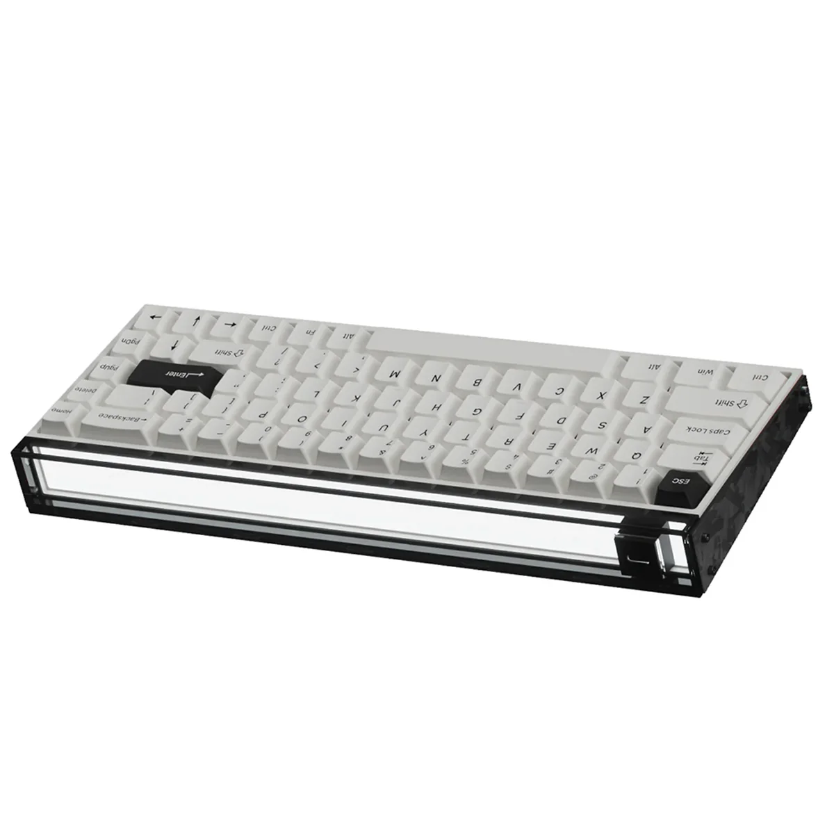 MelGeek MADE68 Ultra DIY Aluminum Alloy Case Magnetic Gaming Keyboard (Electrophoresis White, Anodized Black, Anodized Silver) - Image 4