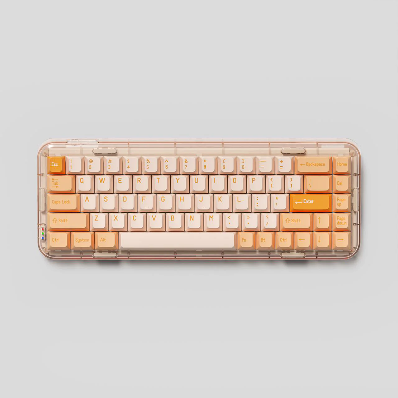MelGeek MOJO68 Rose Custom & Programmable Mechanical Keyboard (Gateron Pro White) - Image 3