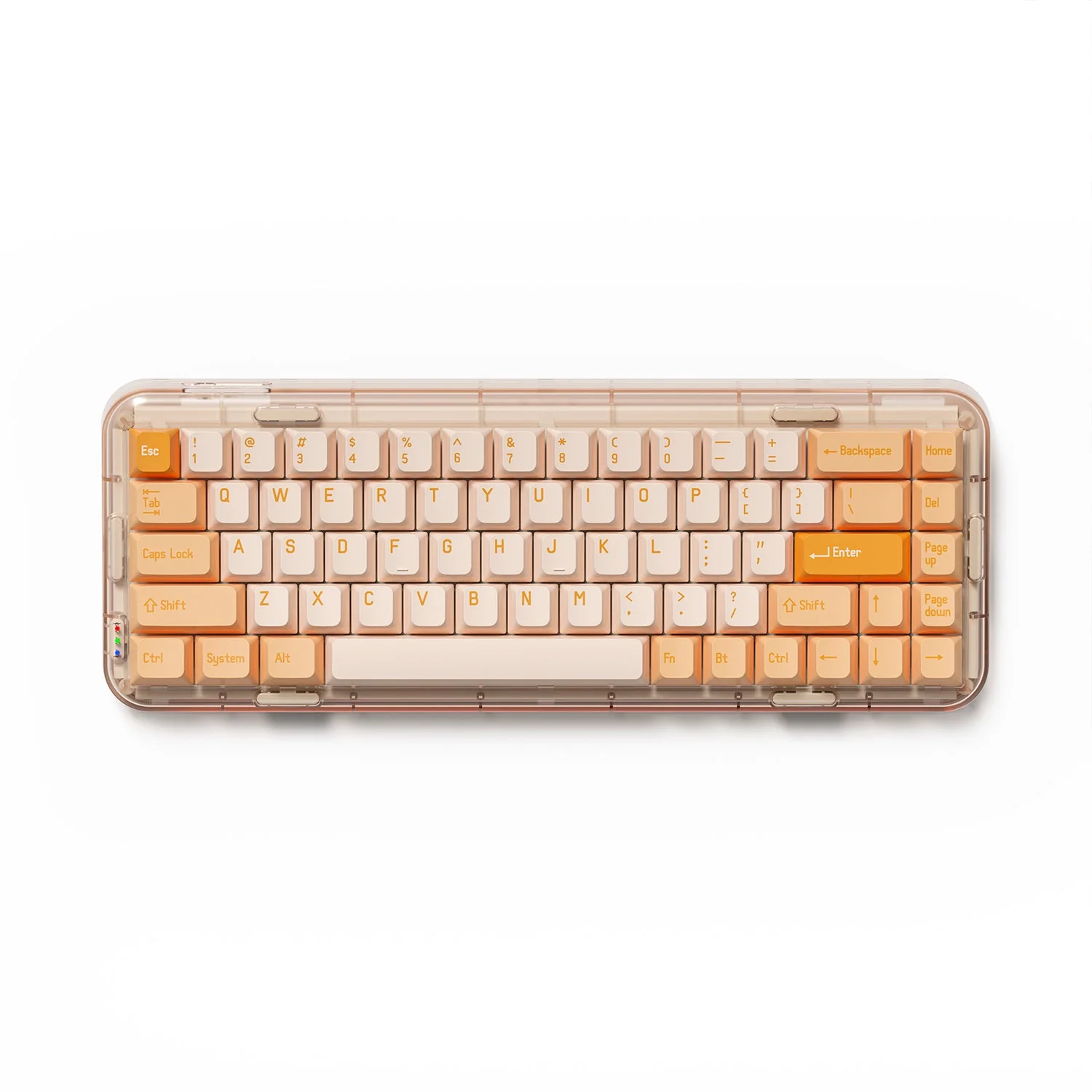 MelGeek MOJO68 Rose Custom & Programmable Mechanical Keyboard (Gateron Pro White) - Image 7