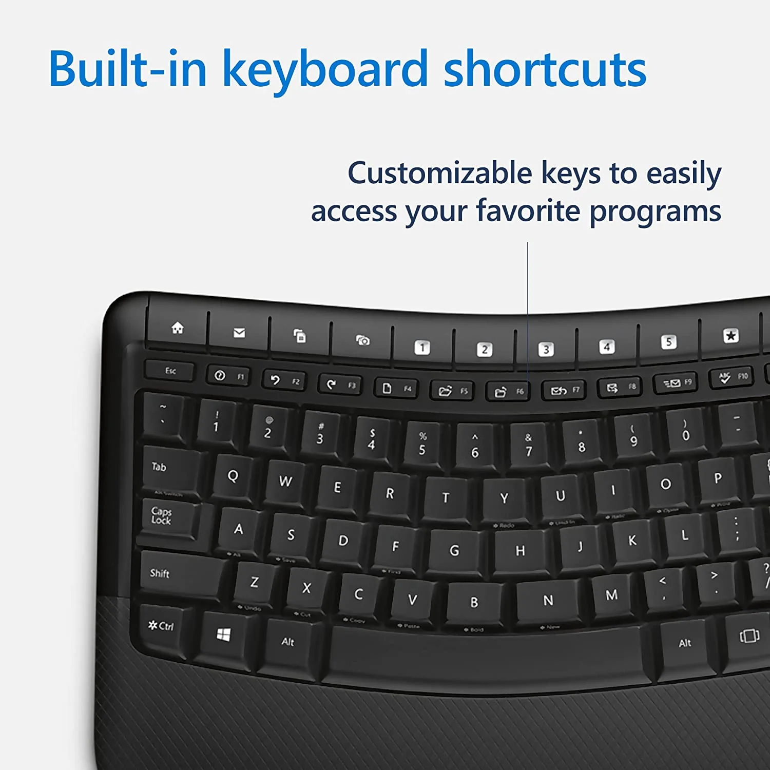 Microsoft 5050 Wireless Comfort Desktop Keyboard Mouse Combo (PP4-00020) - Image 3