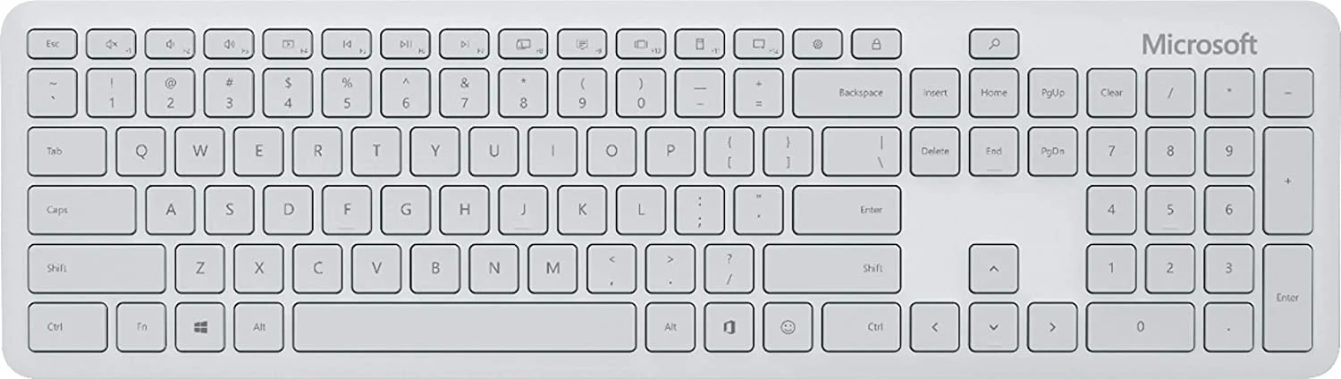 Microsoft Bluetooth Desktop Keyboard Mouse Combo (Glacier) (QHG-00047) - Image 4