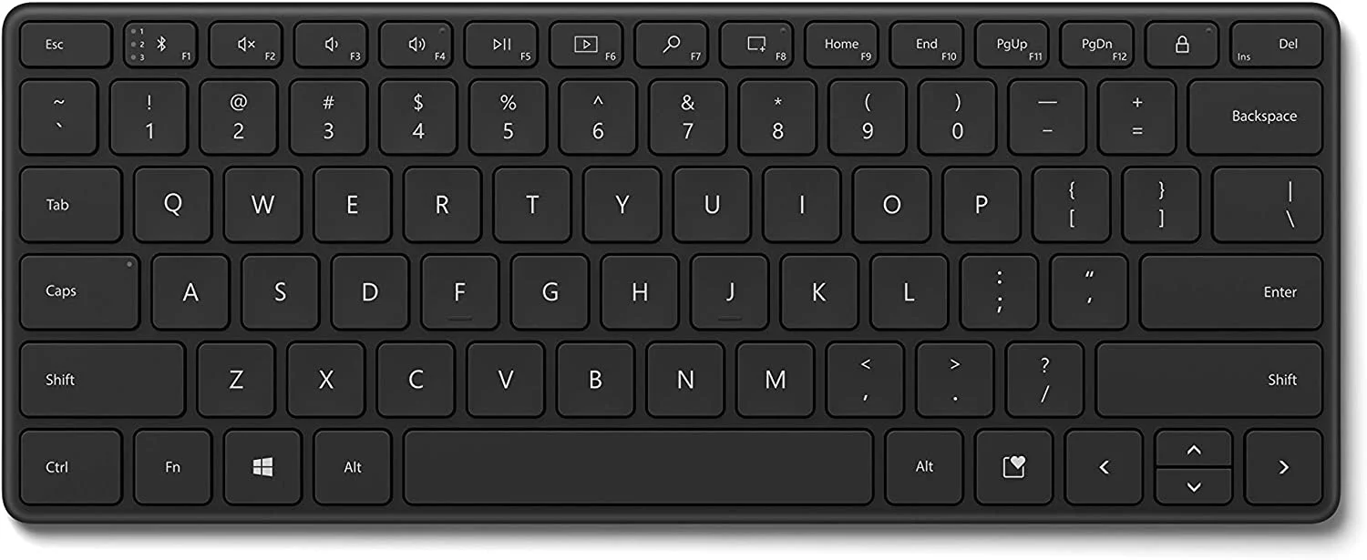 Microsoft Designer Compact Bluetooth Keyboard (Black) (21Y-00017) - Image 6