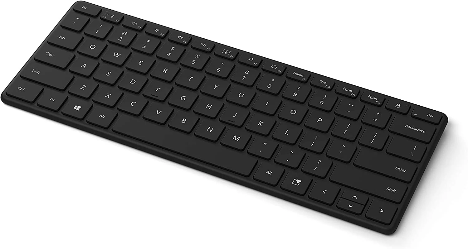 Microsoft Designer Compact Bluetooth Keyboard (Black) (21Y-00017) - Image 7