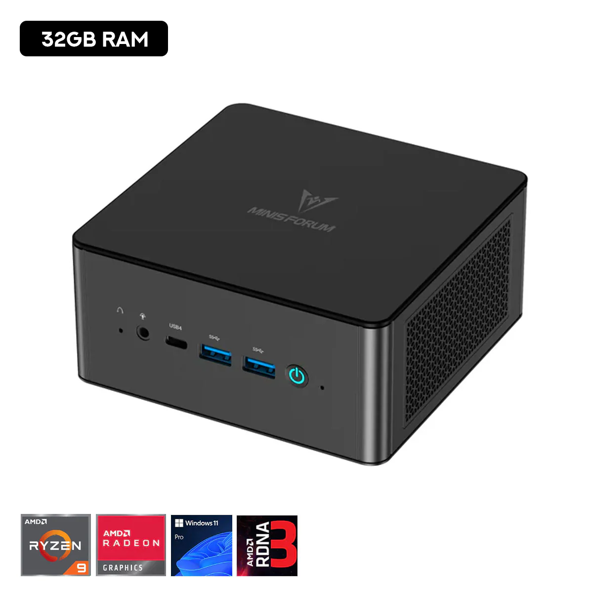 Minisforum Elite Mini UM890 Pro AMD Ryzen 9 8945HS (32GB RAM, 64GB RAM) 1TB SSD AMD Radeon 780M Windows 11 Pro Mini Gaming PC - Image 12