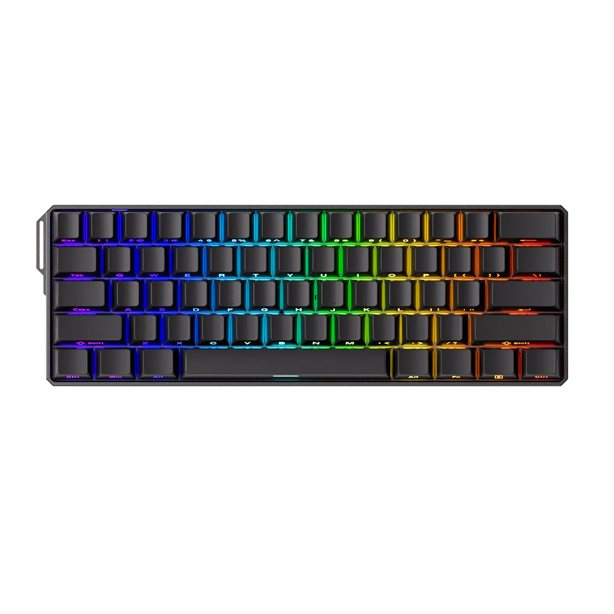MonsGeek FUN60 Ultra SP Shine-Through Multi-Mode RGB Mechanical Keyboard (Black) (Akko Glare Magnetic Switch) - Image 2
