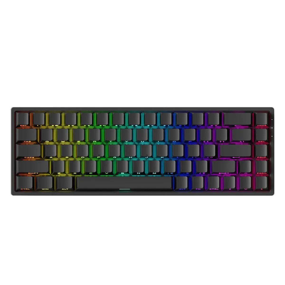 MonsGeek FUN68 HE Black Transparent Tri-Mode RGB Mechanical Keyboard (Flash Magnetic Switch) (103-FN68A-003) - Image 3
