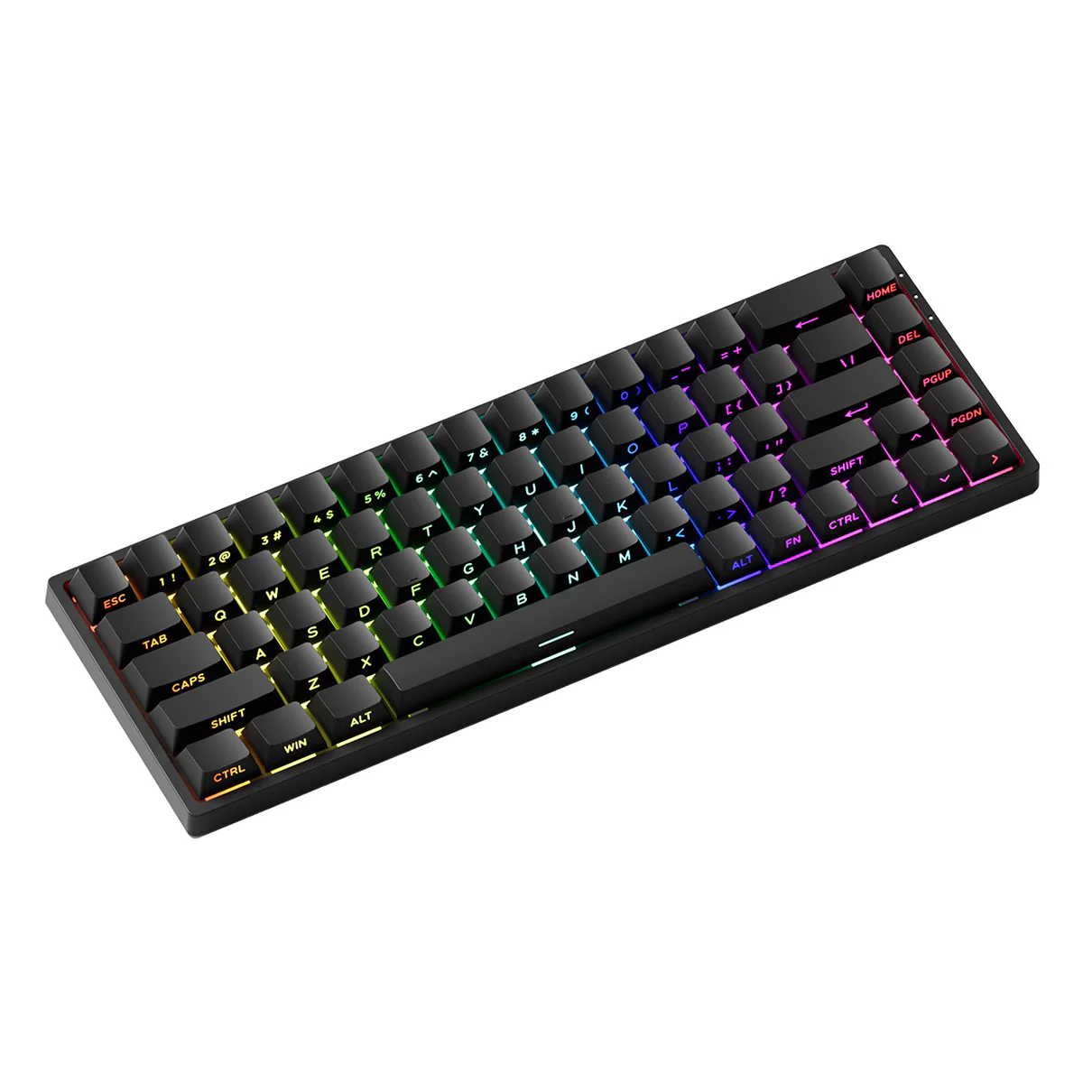 MonsGeek FUN68 HE Black Transparent Tri-Mode RGB Mechanical Keyboard (Flash Magnetic Switch) (103-FN68A-003) - Image 4