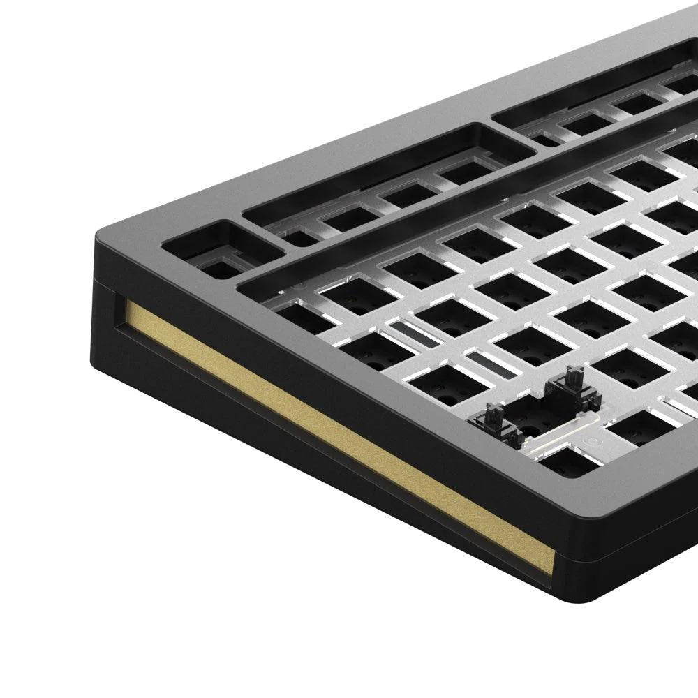 MonsGeek M1 Aluminium Case Mechanical Keyboard Hot-Swappable Gasket DIY Kit (Black) - Image 2