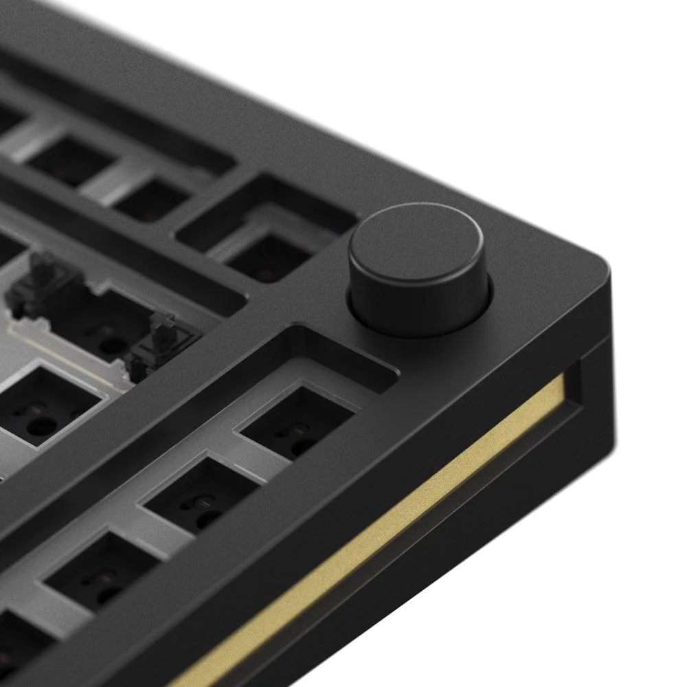MonsGeek M1 Aluminium Case Mechanical Keyboard Hot-Swappable Gasket DIY Kit (Black) - Image 3