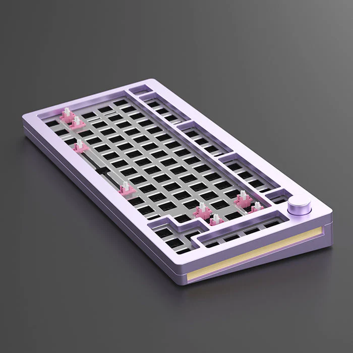 MonsGeek M1 Aluminium Case Mechanical Keyboard Hot-Swappable Gasket DIY Kit (Purple) - Image 2