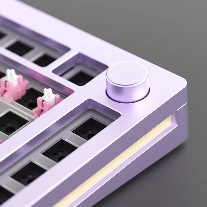 MonsGeek M1 Aluminium Case Mechanical Keyboard Hot-Swappable Gasket DIY Kit (Purple) - Image 4