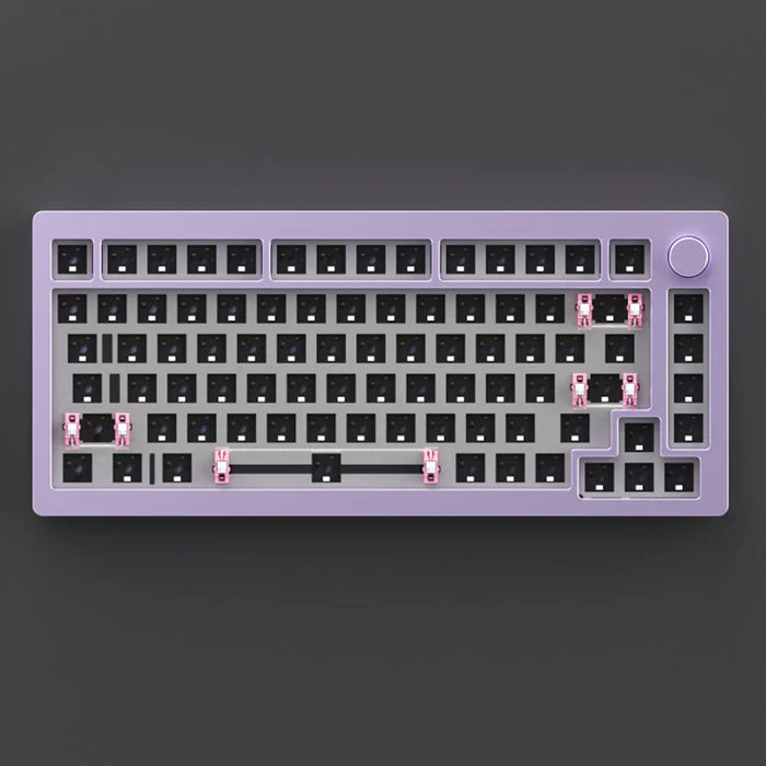 MonsGeek M1 Aluminium Case Mechanical Keyboard Hot-Swappable Gasket DIY Kit (Purple) - Image 5