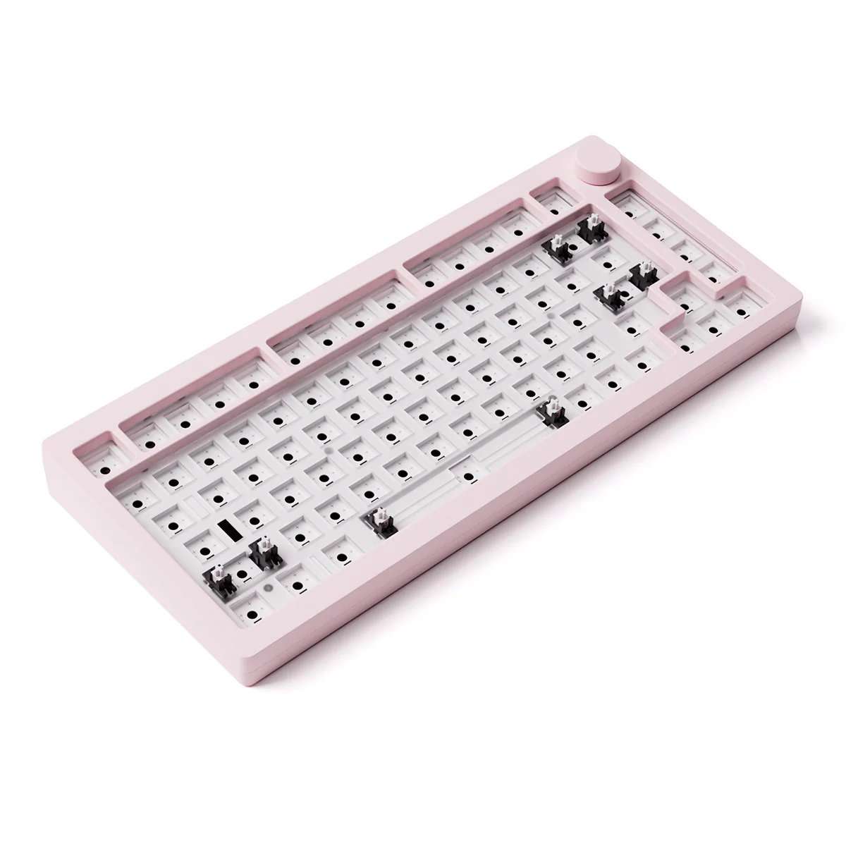 Monsgeek M1 V3 QMK Barebone DIY Kit Aluminum Case RGB Hot-Swappable Mechanical Keyboard (Dark Night, Pastel Pink, Horizon Blue, Moonlight White) - Image 13