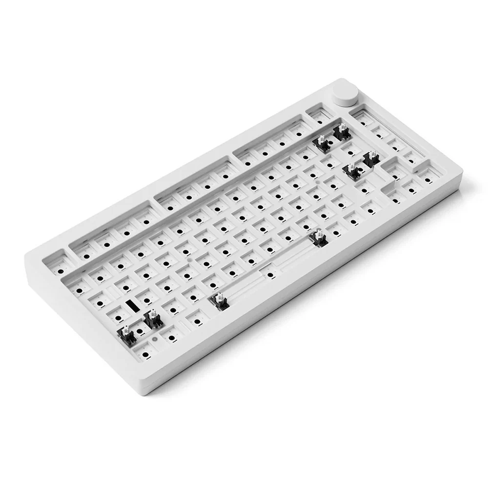 Monsgeek M1 V3 QMK Barebone DIY Kit Aluminum Case RGB Hot-Swappable Mechanical Keyboard (Dark Night, Pastel Pink, Horizon Blue, Moonlight White) - Image 15