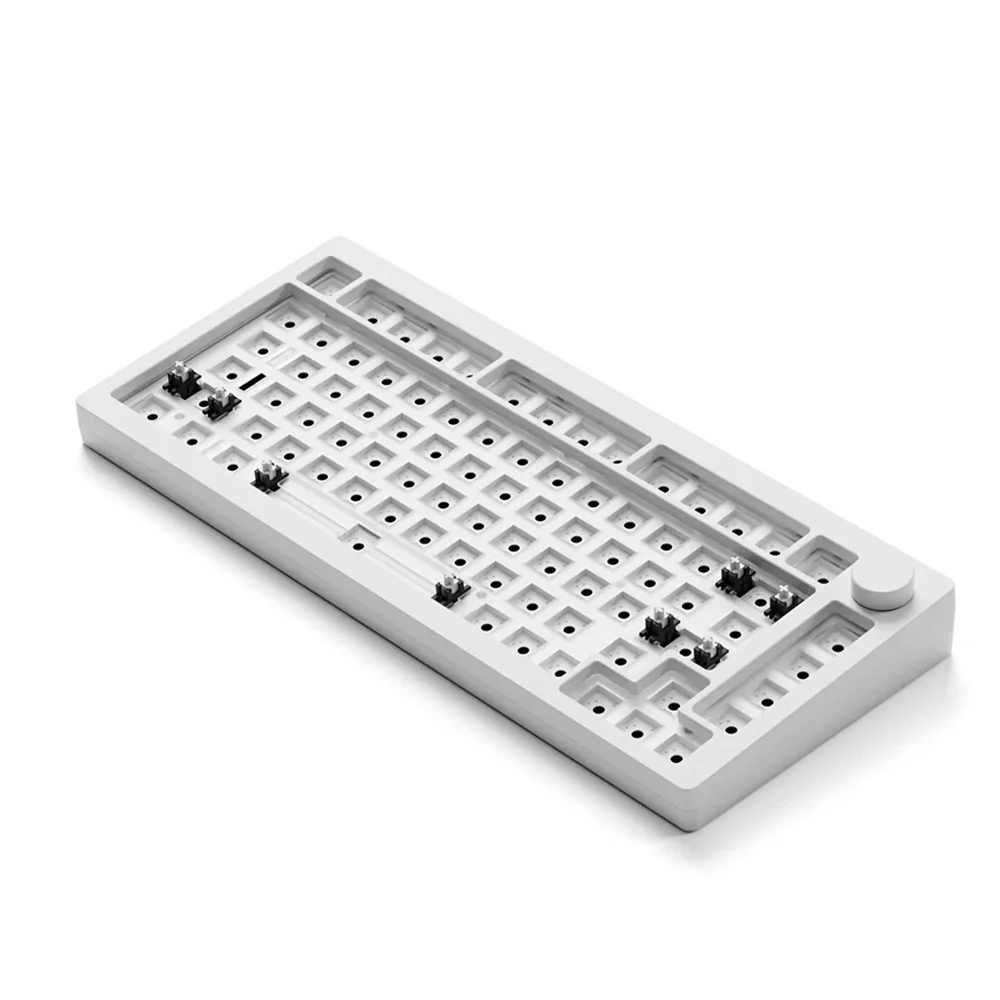 Monsgeek M1 V3 QMK Barebone DIY Kit Aluminum Case RGB Hot-Swappable Mechanical Keyboard (Dark Night, Pastel Pink, Horizon Blue, Moonlight White) - Image 16