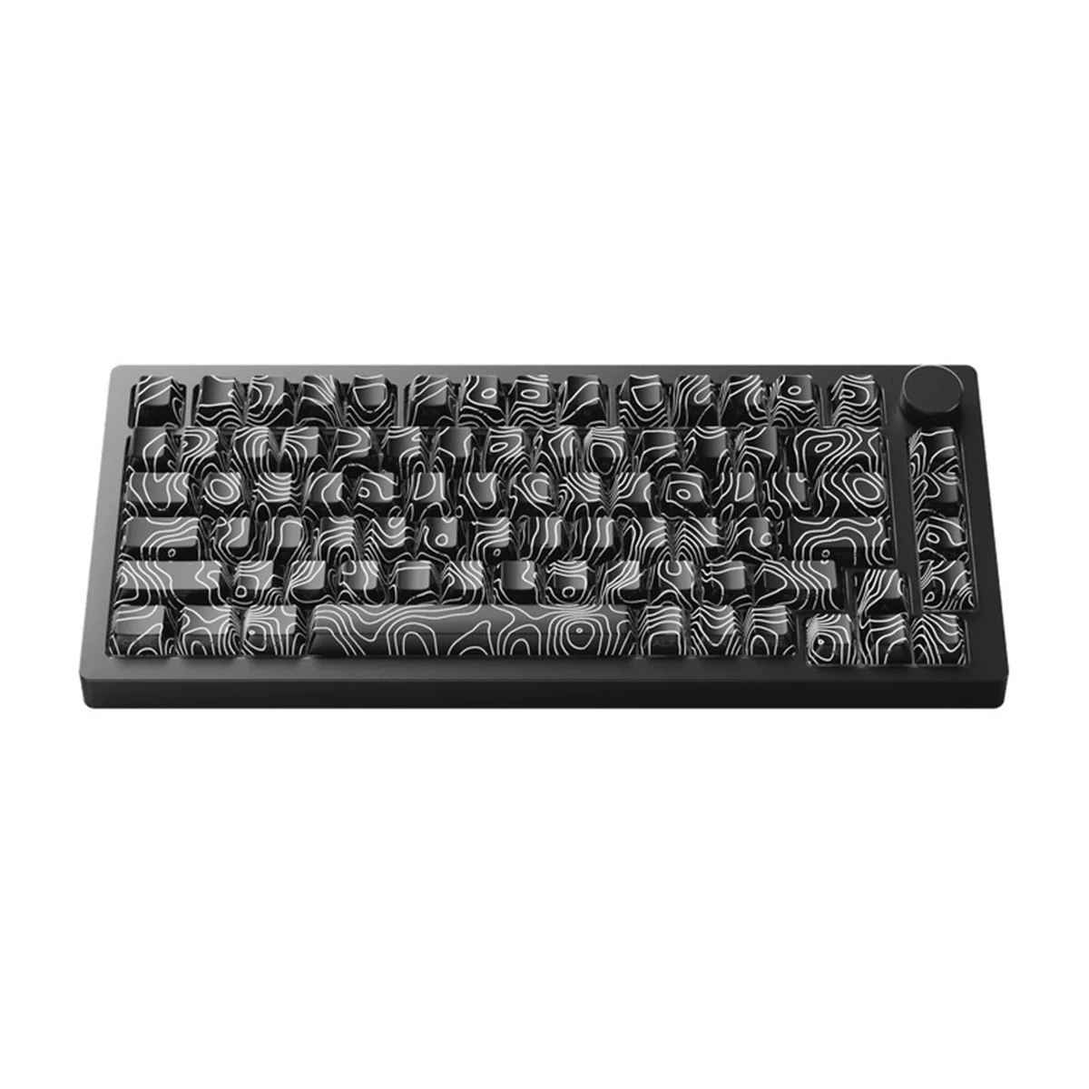 MonsGeek M1 V5 Contour Lines Aluminum Case Multi-Mode RGB Hot-Swappable Mechanical Keyboard (Black) (Akko V3 Piano Pro Switch) - Image 3