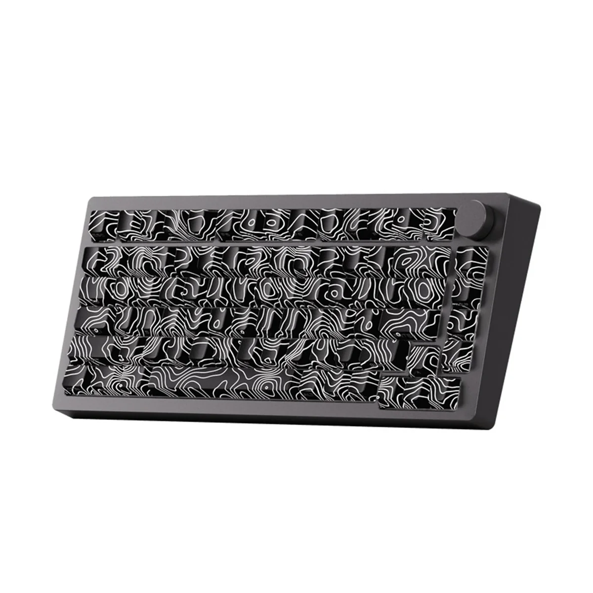 MonsGeek M1 V5 Contour Lines Aluminum Case Multi-Mode RGB Hot-Swappable Mechanical Keyboard (Black) (Akko V3 Piano Pro Switch) - Image 4