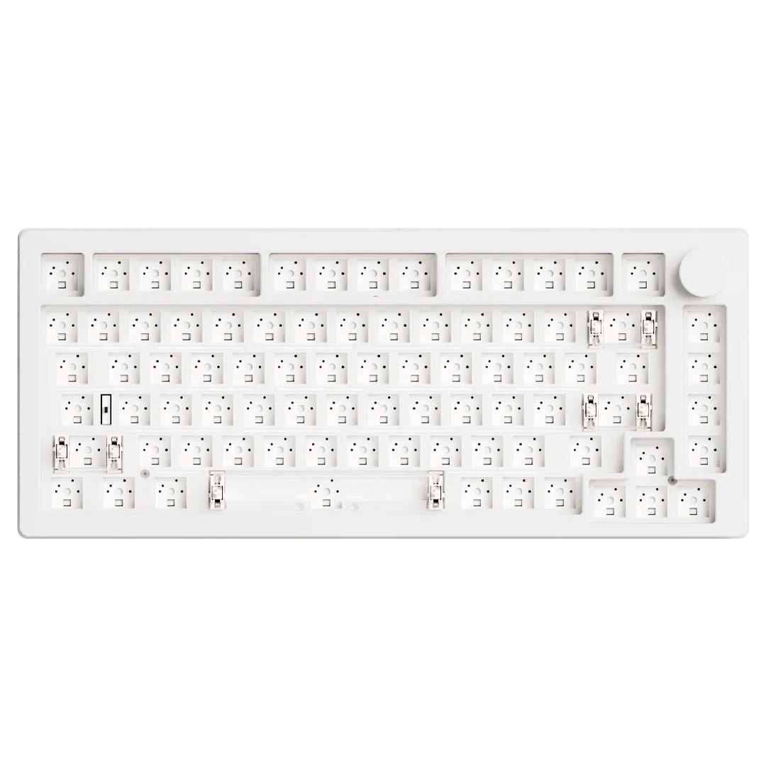 MonsGeek M1 V5 VIA Barebone DIY Kit Aluminum Case Multi-Mode RGB Hot-Swappable Mechanical Keyboard (Moonlight White) - Image 3