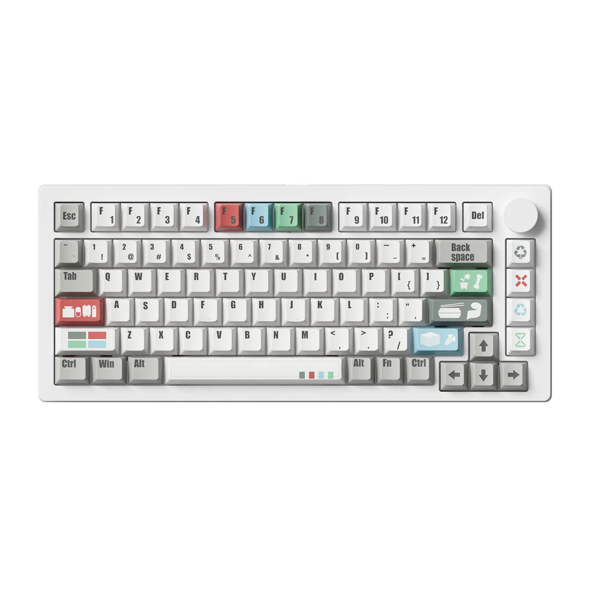 MonsGeek M1 V5 VIA Recycling Aluminum Case Multi-Mode RGB Hot-Swappable Mechanical Keyboard (Akko Botany Switch) - Image 12