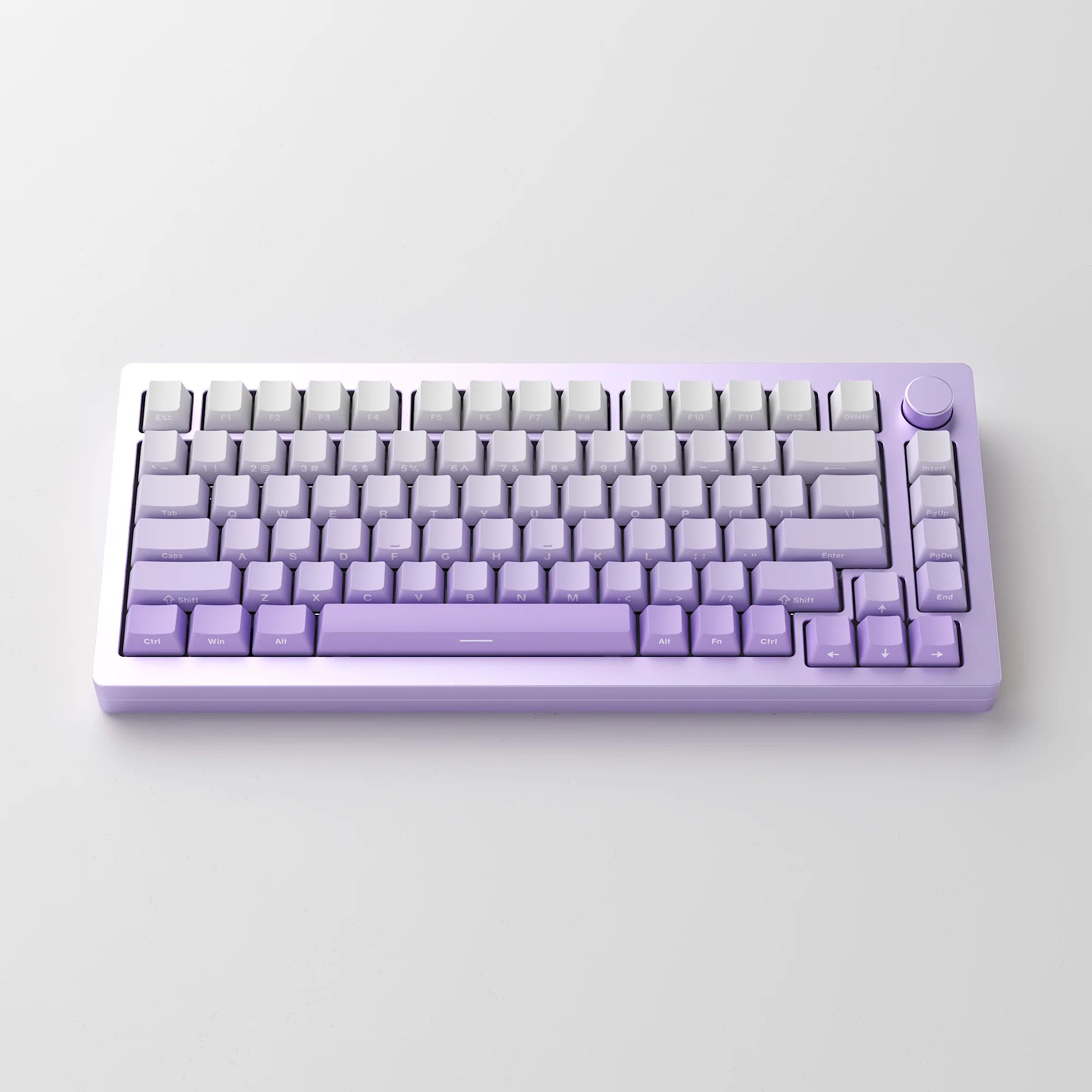 Monsgeek M1W HE-SP Multi-Mode RGB Mechanical Keyboard (Akko Cream Yellow Magnetic Switch) (Black, Silver, Purple) - Image 19