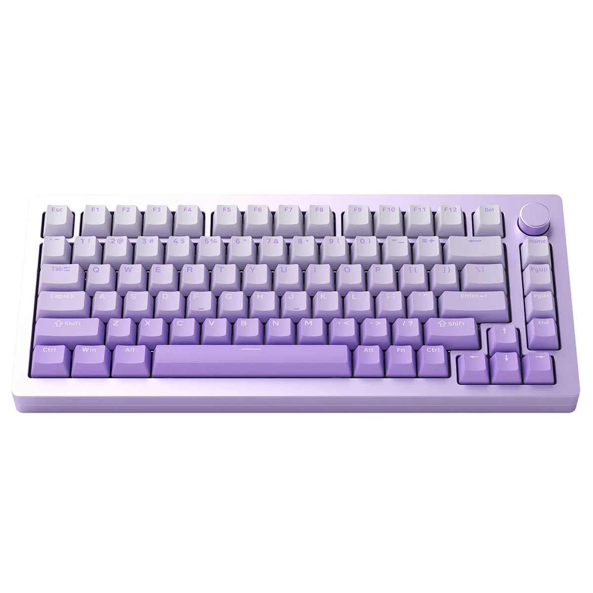 MonsGeek M1W V3 Aluminum Case Multi-Mode RGB Hot-Swappable Mechanical Keyboard (Purple) (V3 Cream Yellow Pro Switch) - Image 3