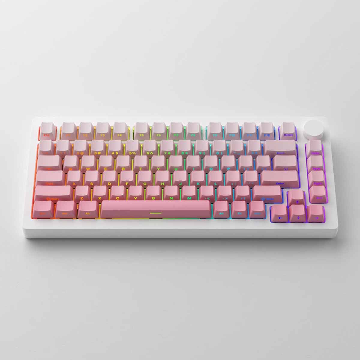 MonsGeek M1W V3 HE-SP Aluminum Case Multi-Mode RGB Mechanical Keyboard (Moonlight White) (Akko Cream Yellow Magnetic Switch) - Image 2
