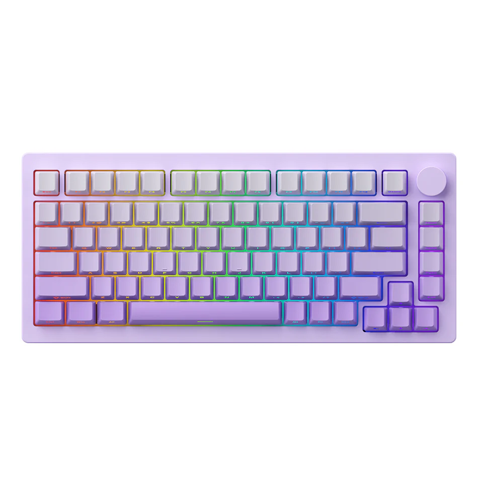 Monsgeek M1W V3 SP Aluminum Case Multi-Mode RGB Hot-Swappable Mechanical Keyboard (Lilac Purple) (Akko V3 Piano Pro Switch) - Image 2