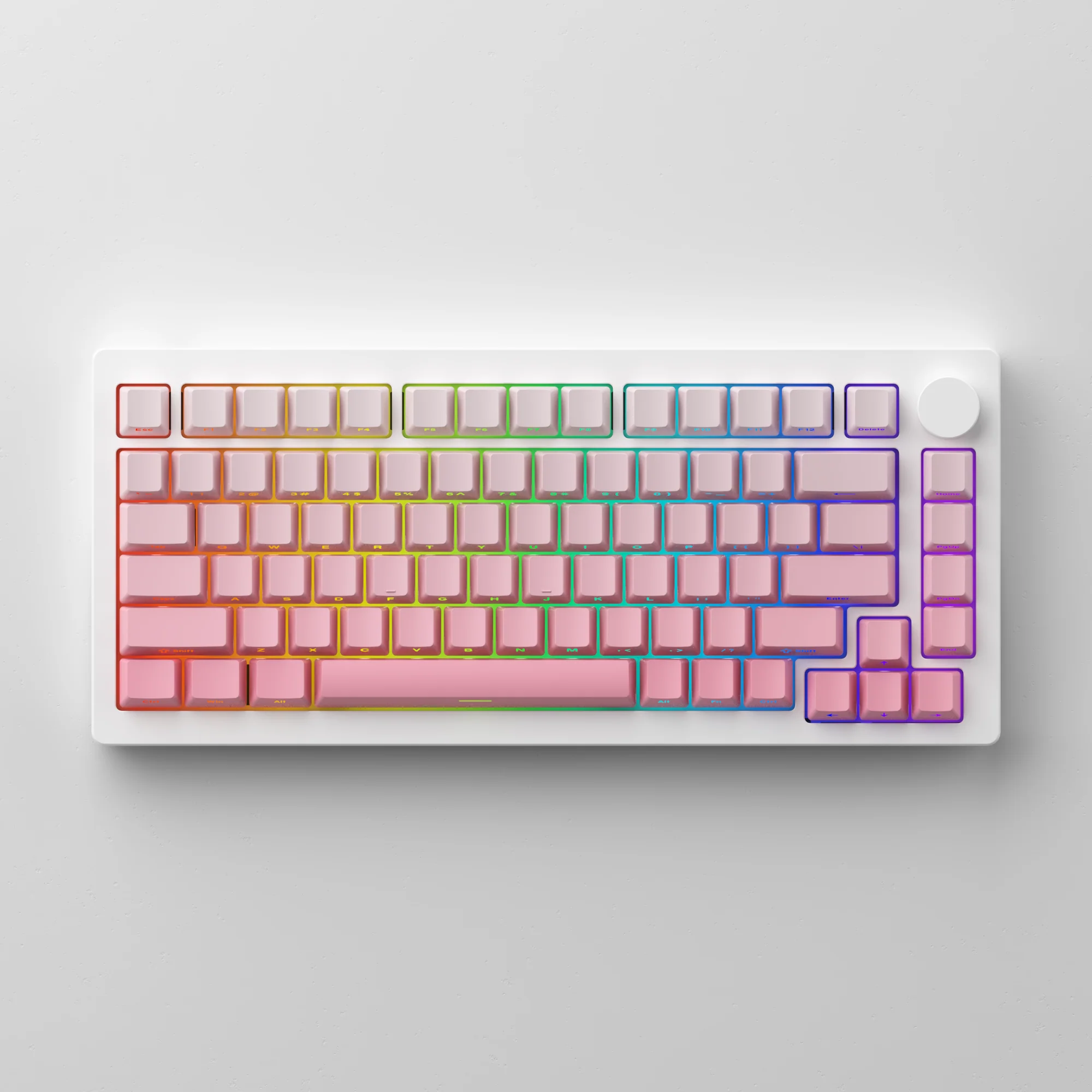 MonsGeek M1W V3 SP Aluminum Case Multi-Mode RGB Hot-Swappable Mechanical Keyboard (Moonlight White) (Akko V3 Piano Pro Switch) - Image 2