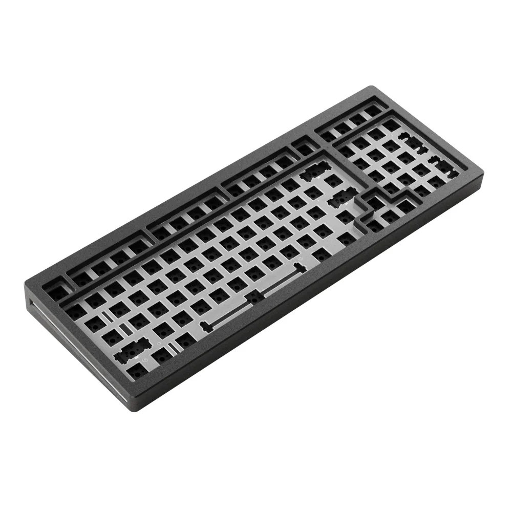 MonsGeek M2 QMK Aluminium Case Mechanical Keyboard Hot-Swappable Gasket DIY Kit (Black) - Image 2