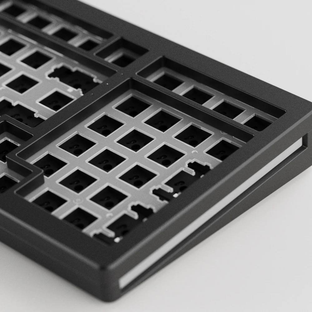 MonsGeek M2 QMK Aluminium Case Mechanical Keyboard Hot-Swappable Gasket DIY Kit (Black) - Image 3