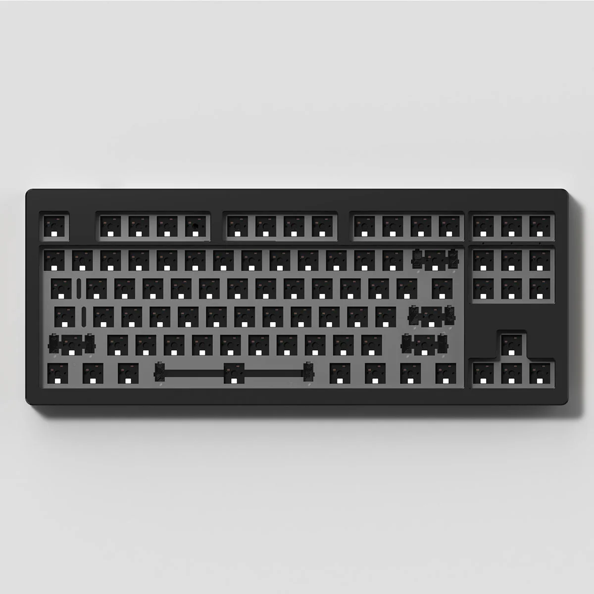Monsgeek M3 QMK Aluminum Case Hot-Swappable Mechanical Keyboard Gasket DIY Kit (Black)