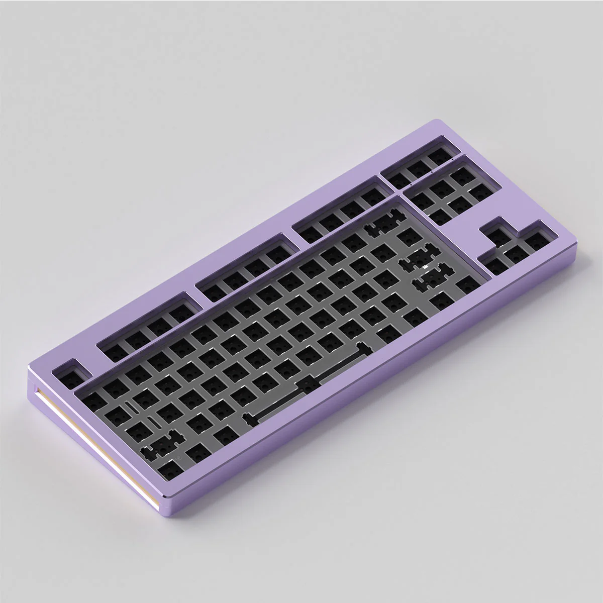 Monsgeek M3 QMK Aluminum Case Hot Swappable Mechanical Keyboard Gasket DIY Kit (Purple) - Image 5