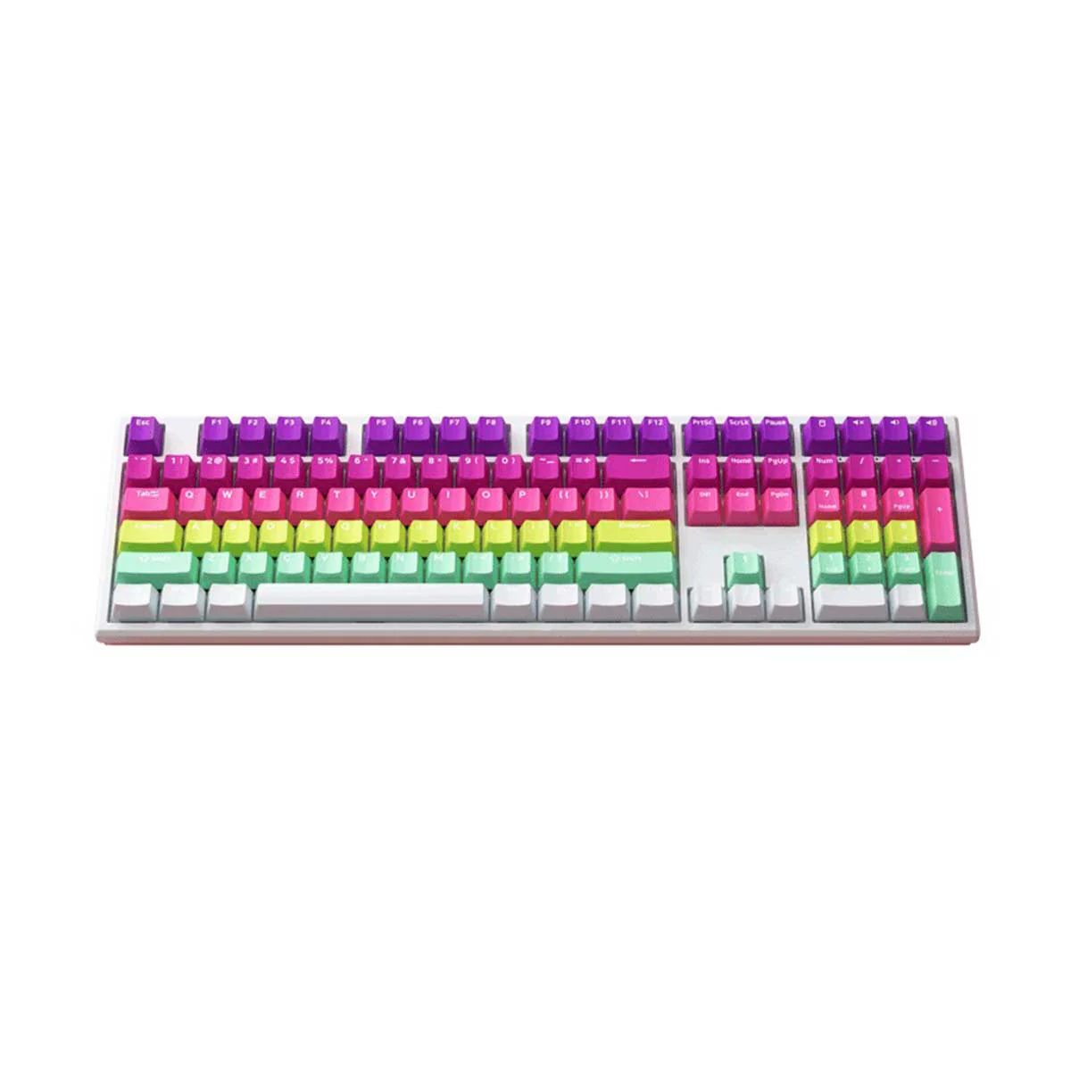 Monsgeek MG108B Rainbow RGB Hot-Swappable Mechanical Keyboard (V3 Cream Yellow Pro) - Image 4