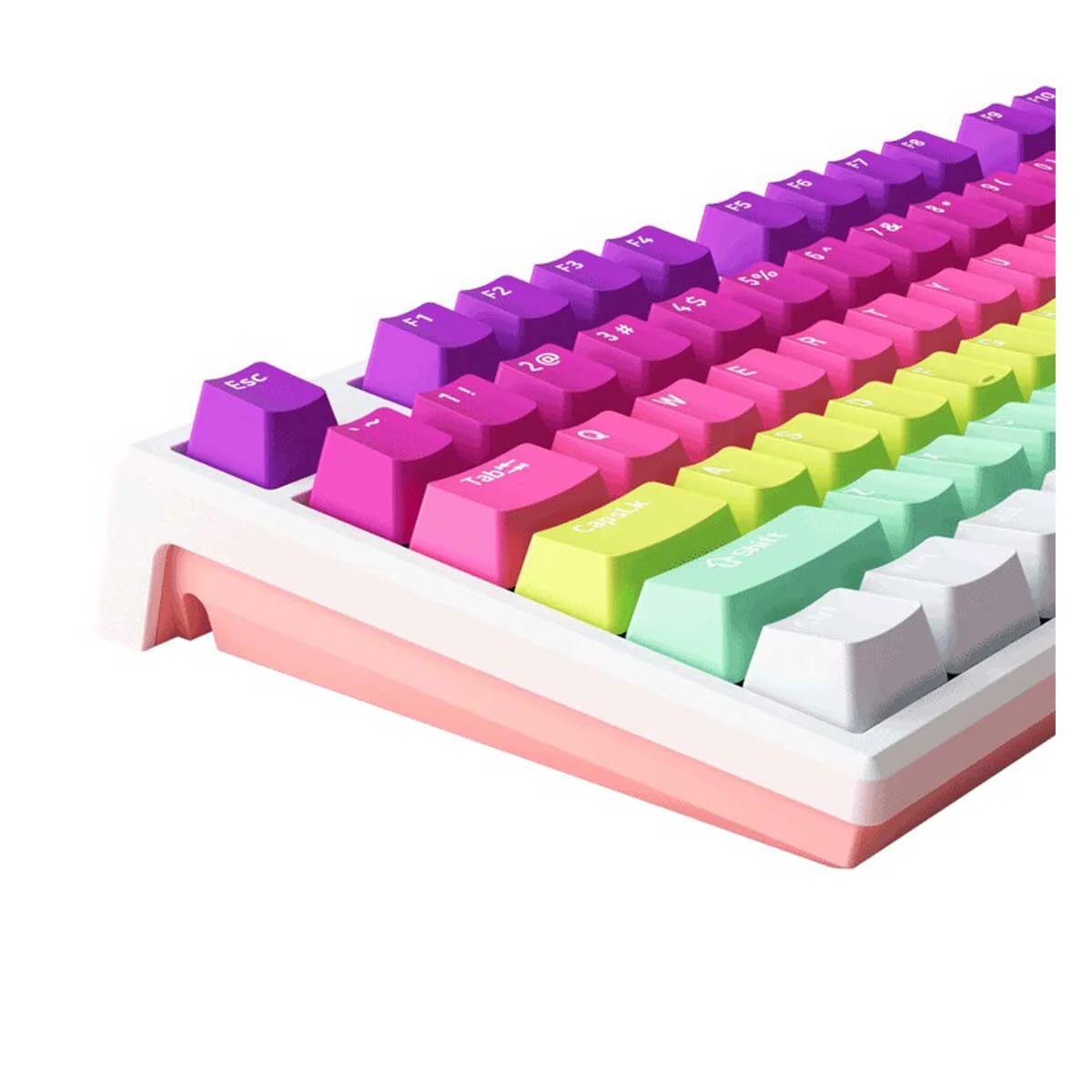 Monsgeek MG108B Rainbow RGB Hot-Swappable Mechanical Keyboard (V3 Cream Yellow Pro) - Image 5