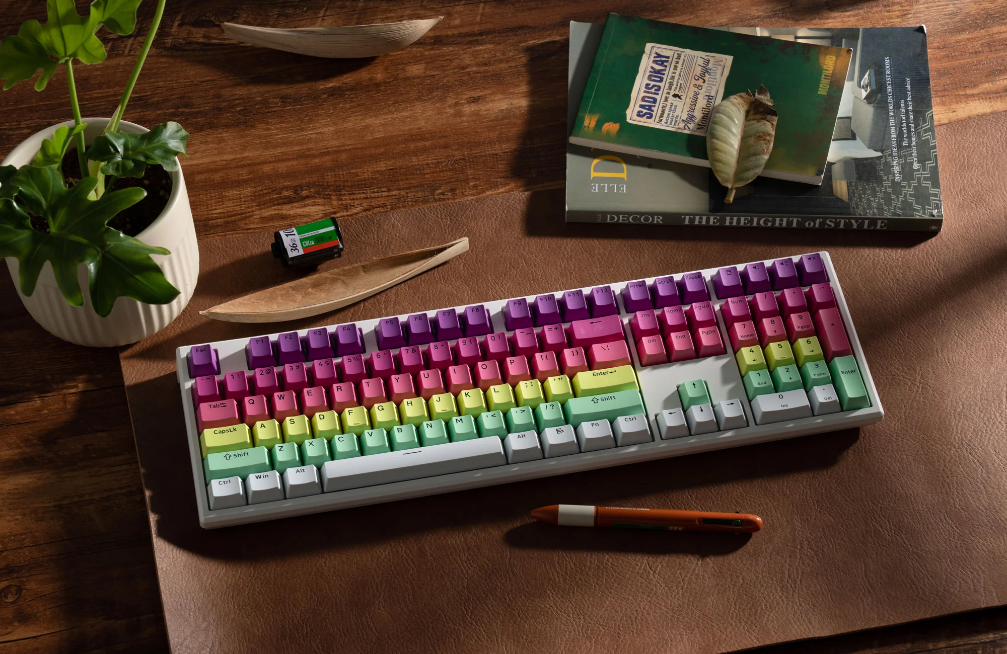 Monsgeek MG108B Rainbow RGB Hot-Swappable Mechanical Keyboard (V3 Cream Yellow Pro) - Image 7