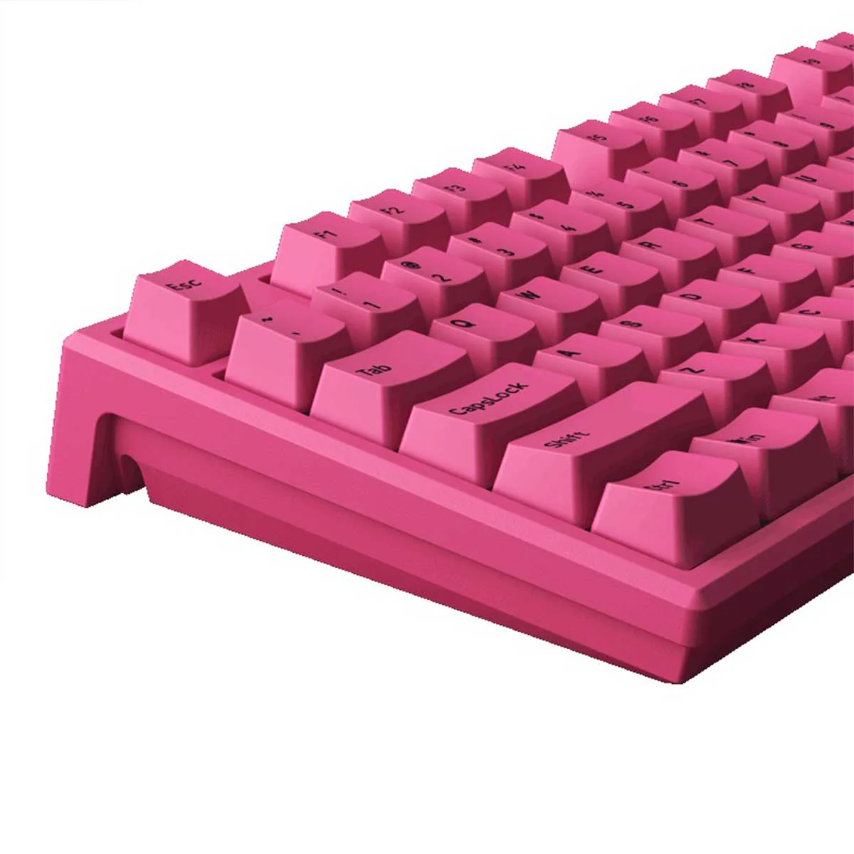 Monsgeek MG108B Rose Red RGB Hot Swappable Mechanical Keyboard (V3 Cream Yellow Pro) - Image 5
