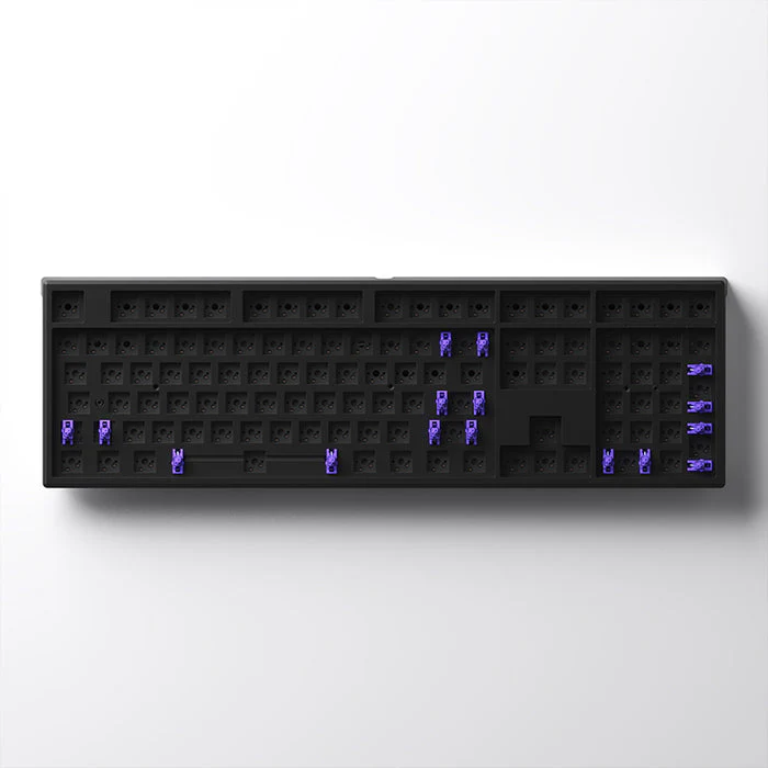 Monsgeek MG108W Gasket DIY Kit North Facing PCBA Hot-Swappable Mechanical Keyboard (Black) - Image 2