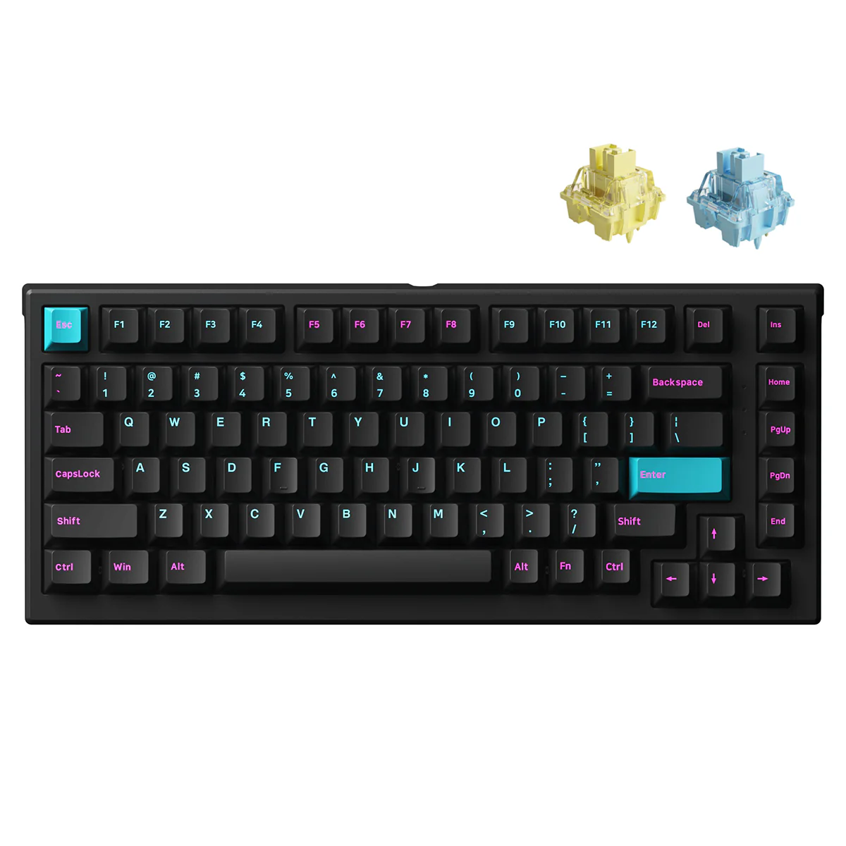 Monsgeek MG75W Midnight Dual-Mode Hot-Swappable Mechanical Keyboard (V3 Cream Yellow Pro, V3 Cream Blue Pro)