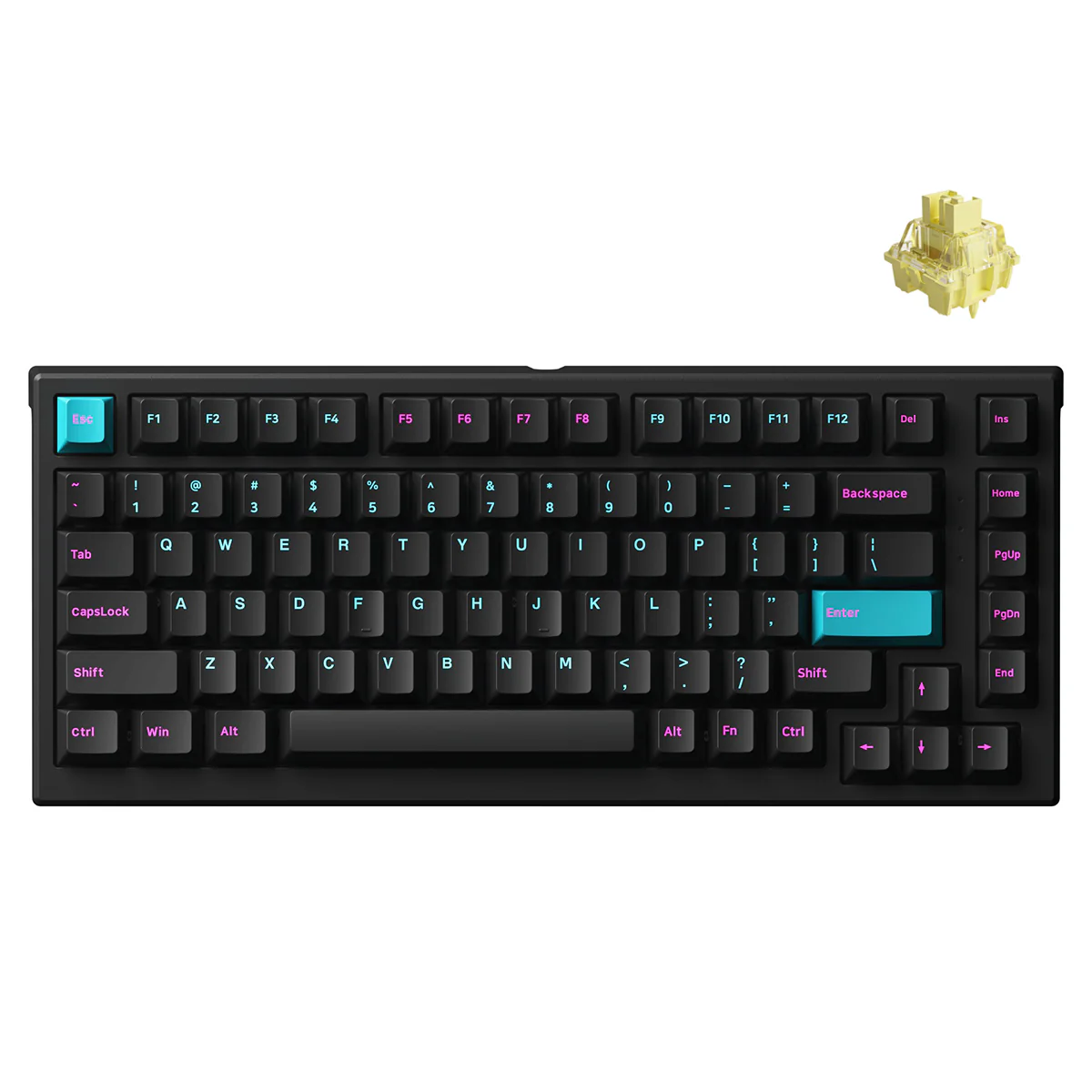 Monsgeek MG75W Midnight Dual-Mode Hot-Swappable Mechanical Keyboard (V3 Cream Yellow Pro, V3 Cream Blue Pro) - Image 2