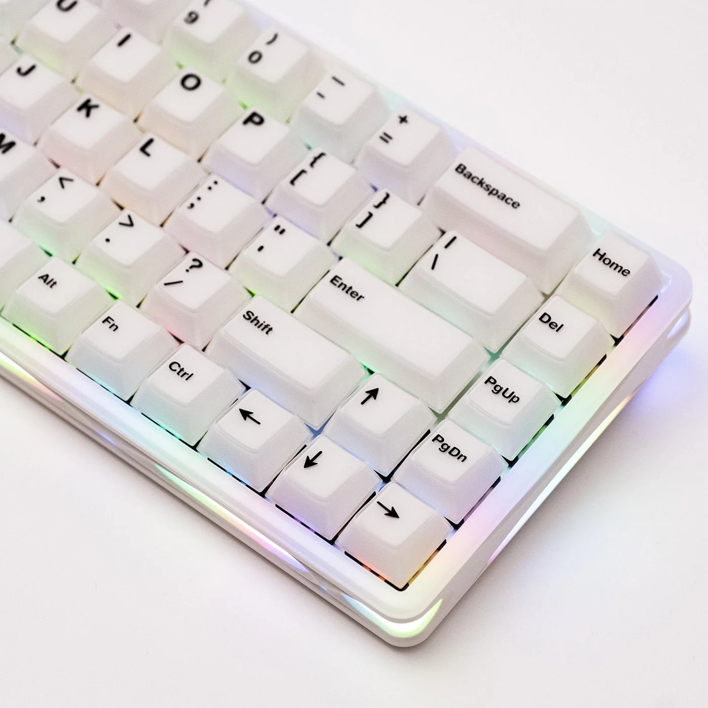 MonsGeek Verve 68 HE Wired RGB Magnetic Keyboard (Misty White) (Akko Flash Magnetic Switch) (101-VEVEB-000) - Image 20