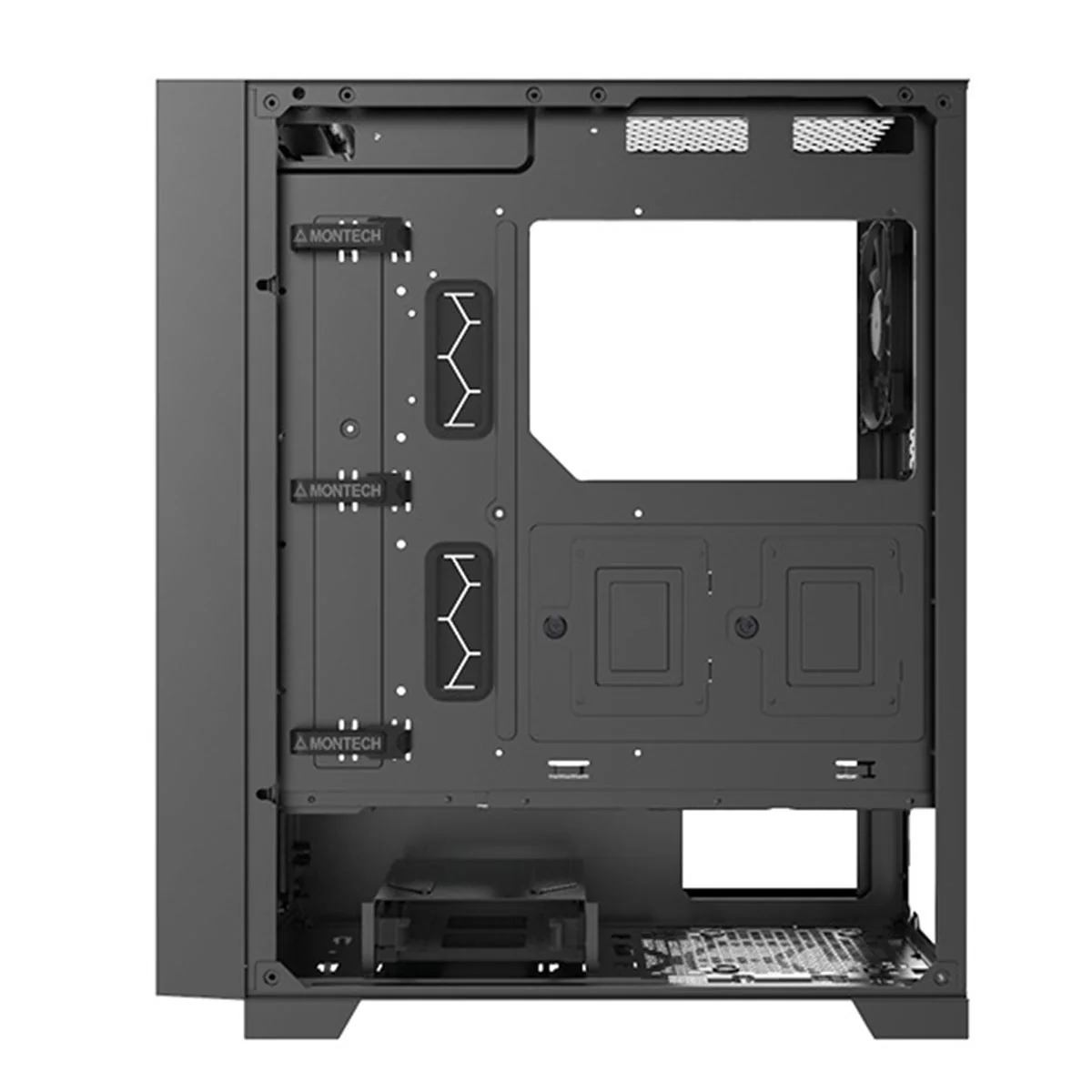 Montech Air 1000 Lite Mesh ATX Case (Black, White) - Image 7