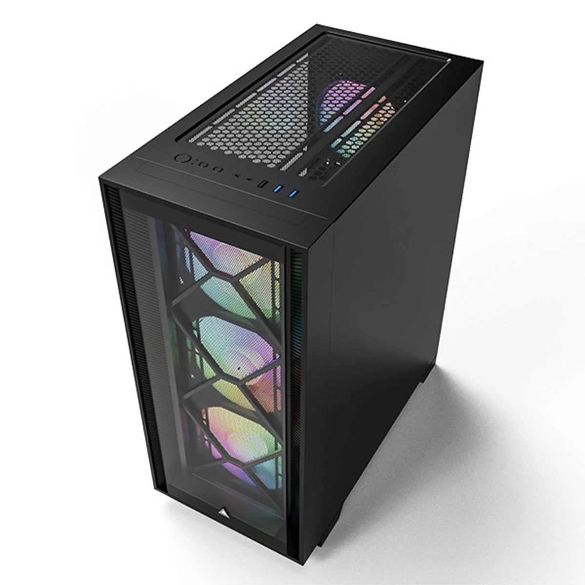 Montech Air 1000 Premium Mesh TG ATX Case (Black, White) - Image 11