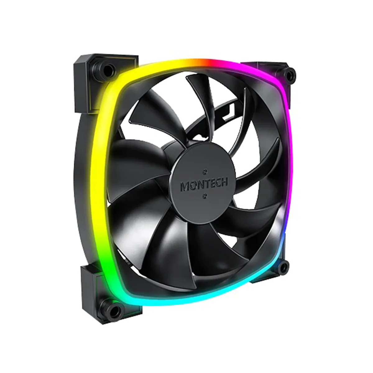 Montech AX120 PWM 120mm ARGB Reverse Single Fan Kit (Black, White) - Image 3