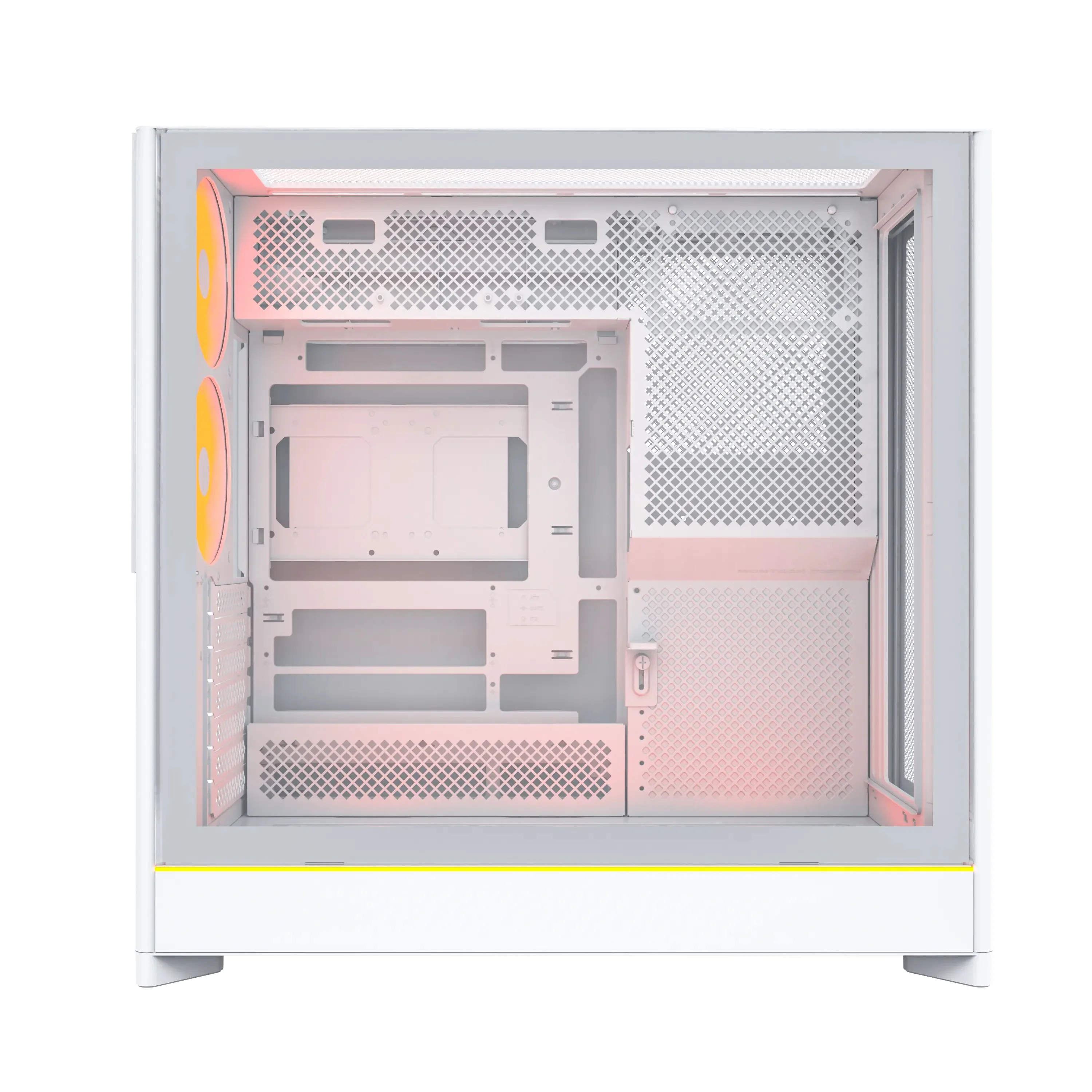 Montech HS01 Pro ATX Mid-Tower Mesh Front & TG Side Panel PC Case (Black, White) - Image 15