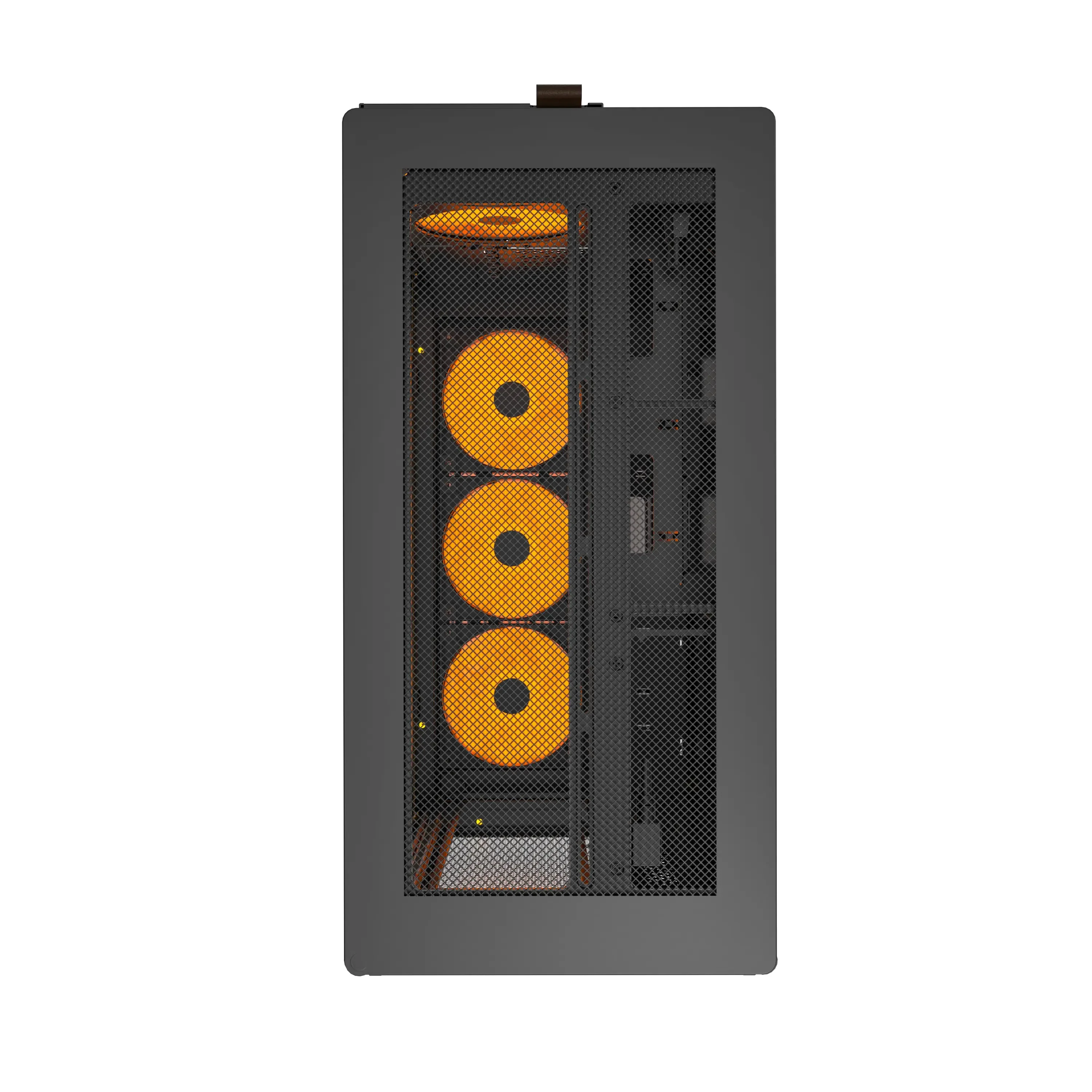 Montech HS01 Pro ATX Mid-Tower Mesh Front & TG Side Panel PC Case (Black, White) - Image 4